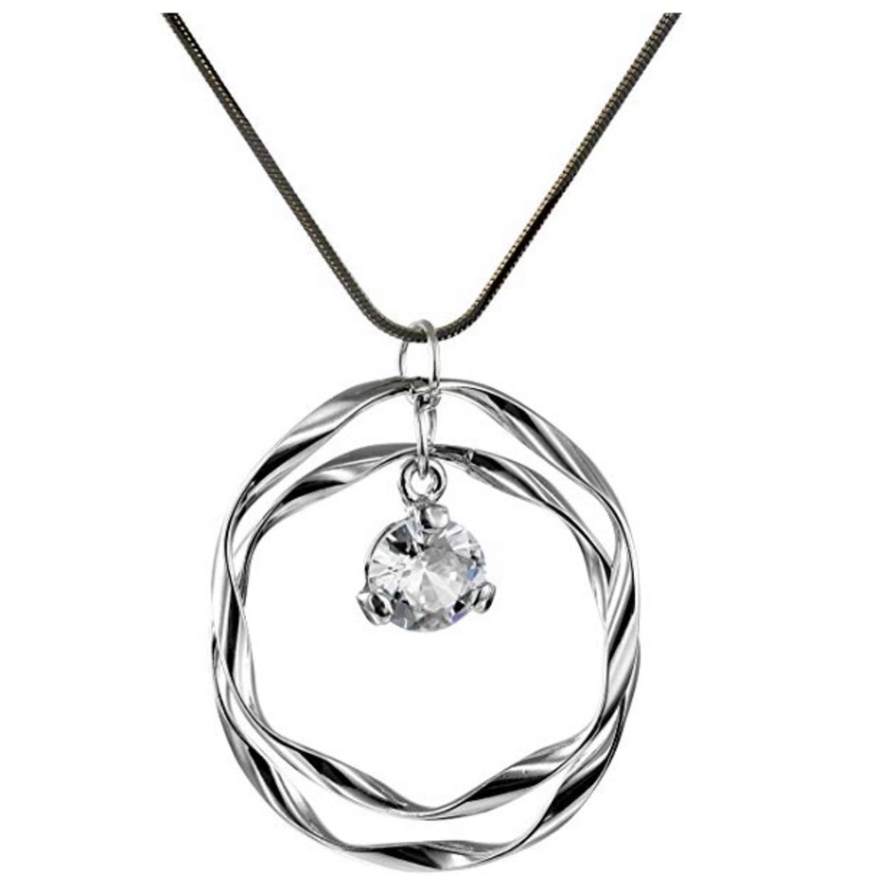 ✨Bohemian CZ Circle Layered Pendant Necklace✨